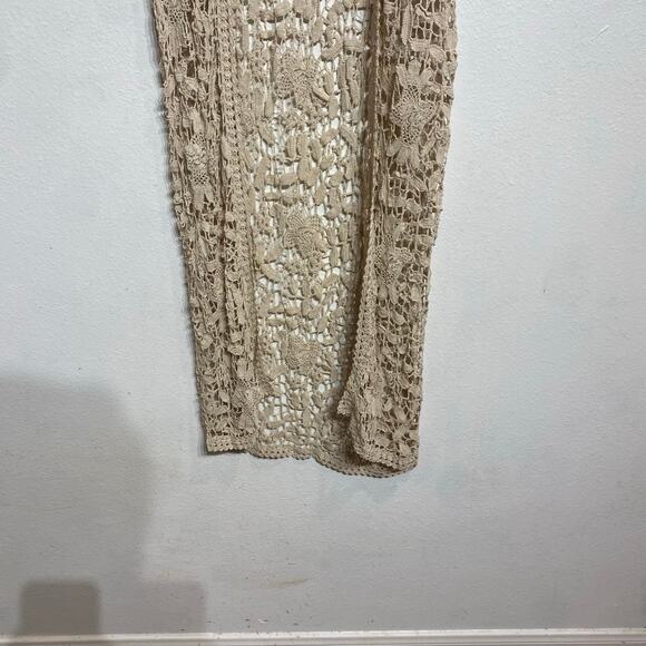 Cache Cream Vintage Crochet Vest Sz O/S - Picture 8 of 12